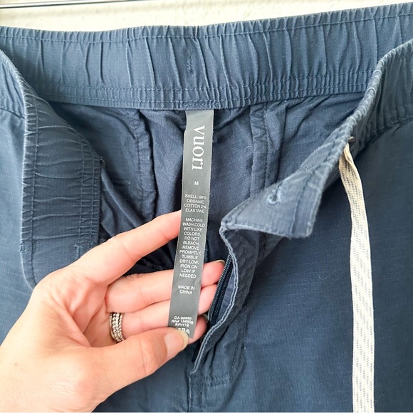 Vuori Mens Navy Blue Ripstop Pants - Picture 5 of 8